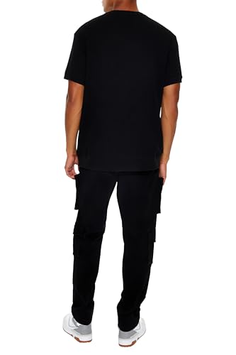 Forever 21 Men's Slim-fit Mid-Rise Cargo Joggers4