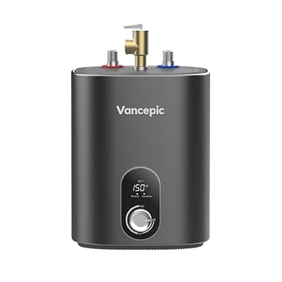 Gen II Vancepic 2.5-Gallon Electric Mini-Tank Water Heater, 120V, 1440W Instant Hot Water for Point-of-Use, Quick and Easy Installation, Compact Under-Sink or RV Design, Floor Mounting