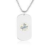 [SATINF] チタン ネックレス メンズ 2023 WBC 侍JAPAN 大谷翔平 野球応援 レディース 記念プレート ステンレス アクセサリー シンプルデザイン 軽量 60cmチェーン ペアにも