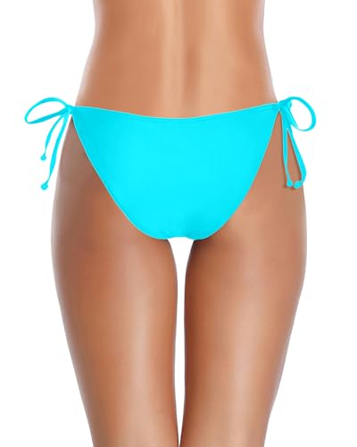 Image of Holipick Bikini Bottoms for Women String Bathing Suit Bottom with Moderate Coverage Low Waist Swim Bottom