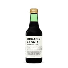 100% Organic Aronia Berry Juice 8.5 fl oz - Rich in Antioxidants - Straight from Farm - Undiluted - No Added Sugar or Preservatives - Non-GMO - Recyclable Glass Bottle