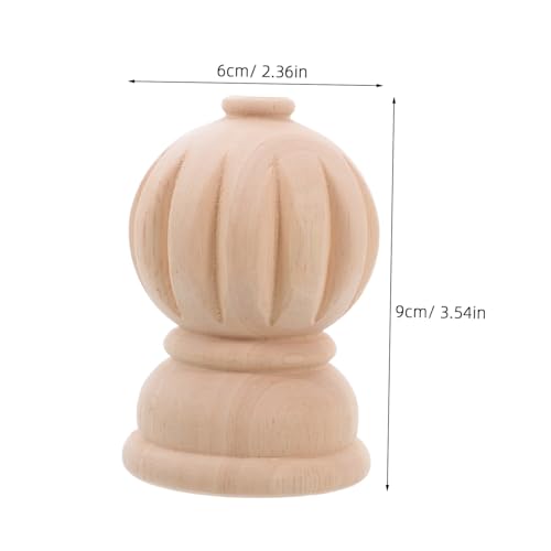 Balaustre de madera para decoración de hogar y bricolaje con estilo europeo 3