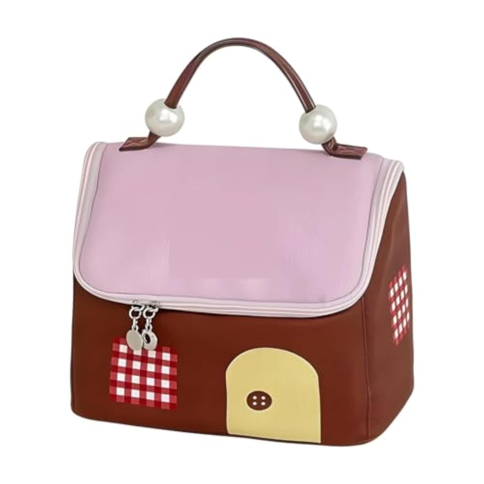 Makeup Travel Pouch Essentials, House Shaped Cosmetic Bag