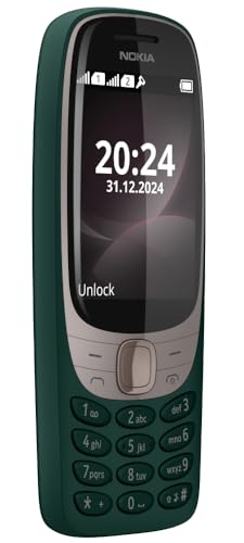 Image of Nokia 6310 Dual SIM Keypad Phone with a 2.8 inch Screen, Wireless FM Radio and Rear Camera with Flash | 1 Year Replacement Guarantee | Green