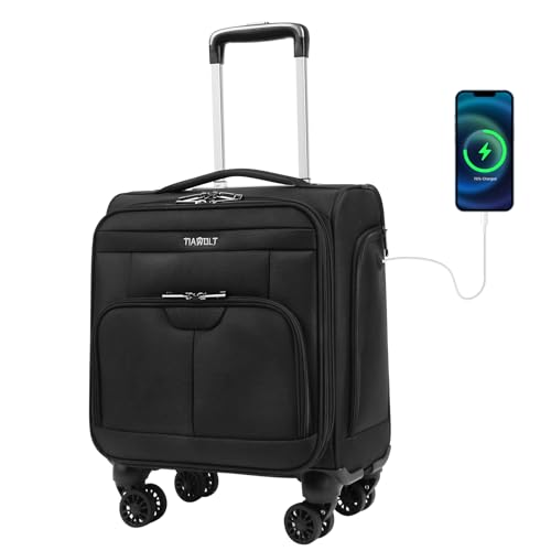 TIAWOLT 16" Underseat Carry-On Luggage with TSA Lock