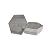 Avant Decor | Peel and Stick Kitchen Backsplash Tiles | Stone Composite Hexagon Wood Grain | Stick On Wall Tiles | Easy DIY Installation | 6” x 6.9” | Box of 30 Tiles