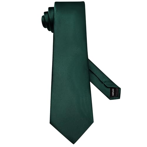 Image of Hi-Tie 5Pcs Mens Solid Color Silk Tie Satin Pretied Bowtie Lapel Pin for Men Handkerchief Cufflink Wedding Gift Box