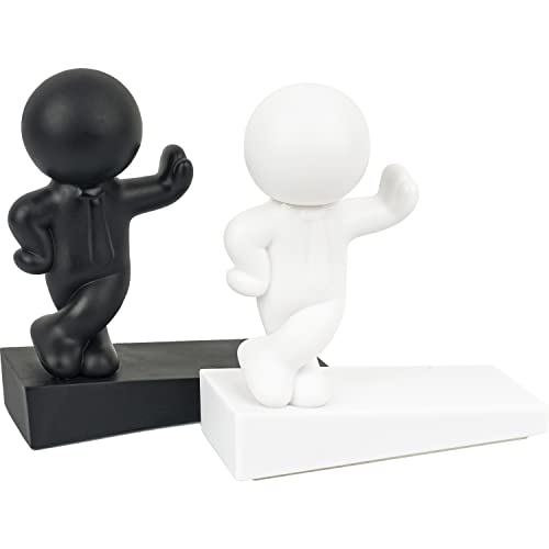 Cute Door Stop, 2 Pcs Decorative Buddy Door Stopper, Effective To Hold Your Door Open, Black And White #TOP7