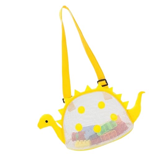 Bolsa de juguetes de playa – Bolsas de malla de gran capacidad | Bolsa de mano para niños | Bolsa de arena portátil para juguetes de playa | Bolsa de malla para juguetes, conchas, viajes a la playa,
