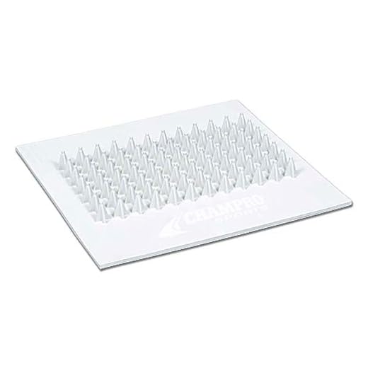 CHAMPRO Sports Cleat Cleaner, No Handle White, 13"X12.5"