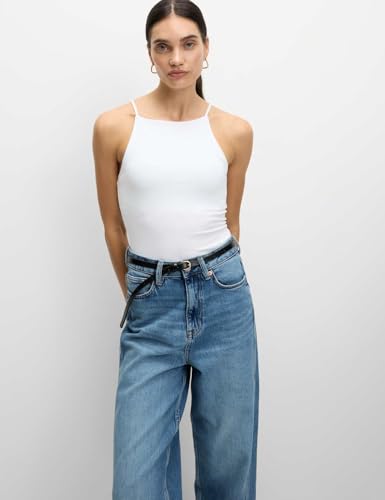 Image of Marks & Spencer Cotton Rich Racer Neck Vest
