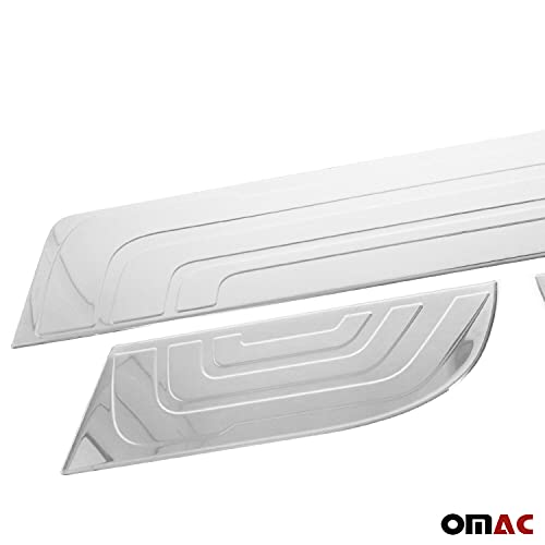 Omac Door Entry Guard Trim Fits Mb Sprinter W907 2019-2020 Stainless Steel Chrome Door Sill Scuff Protect Cover Plate Trim 3 Pcs. | Automotive Interior Accessories #TOP3