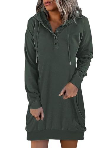 Nuevo suéter versátil con Capucha Informal de Longitud Media para viajeros de Invierno y Top de Manga Larga con Forro Polar - Gris - XL
