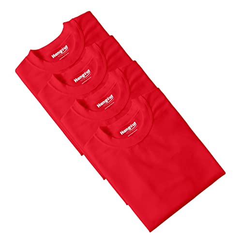 Image of Hangout Hub HH87 Tshirt for Boy's | Regular Fit | Super Combed Cotton Kids T-Shirt | Solid Plain Tees | Round Neck T Shirt | Half Sleeves |Pack of 2 | 3 | 4 | 5 |6