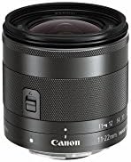 Canon EF-M 11-22mm f/4-5.6 STM Lens, Black 7568B002