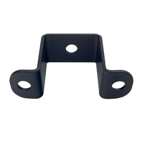 Image of 6 PCS 1.5x1.5 inch Square Pipe Tube Strap Clamps,1.5 inch metal u shaped bracket, steel u clamp bracket for mounting,Black