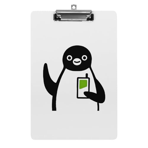 ペンギンペンギン アクリル クリップボード A4 バインダー クリップホルダ 資料ケース ァイルボード スケッチボード ライティングパッド おしゃれ かわいい 人気 携帯便利 縦型 厚手ク 文房具 絵画 教室 事務用