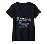 Mujer Riviera Maya México Camiseta Cuello V