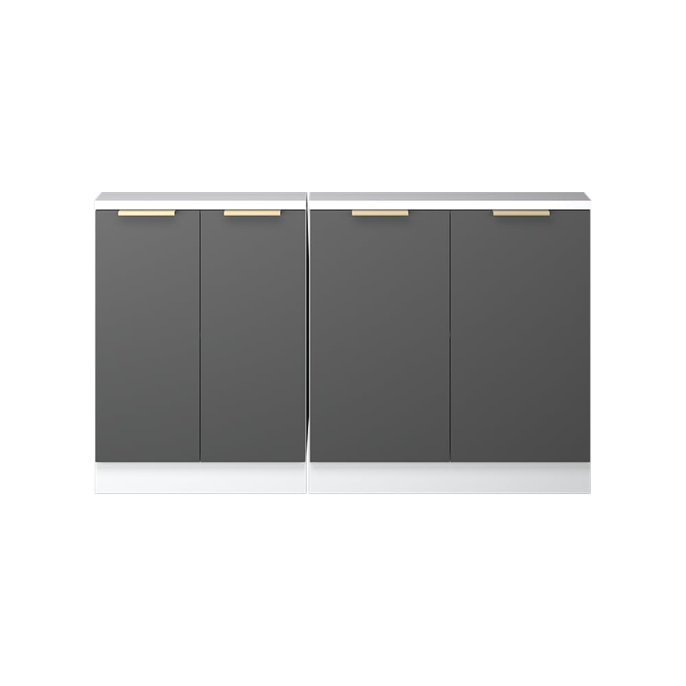 Vicco Meuble sous Pente R-Line, Anthracite-Or, 140cm