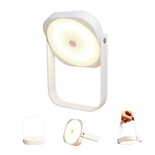 Amhshkou Rechargeable Cordless Lantern Lamp, Dimmable, Aluminum, Suitable For Indoor And Outdoor Lighting, Camping, Bedside Lighting (White) #TOP27