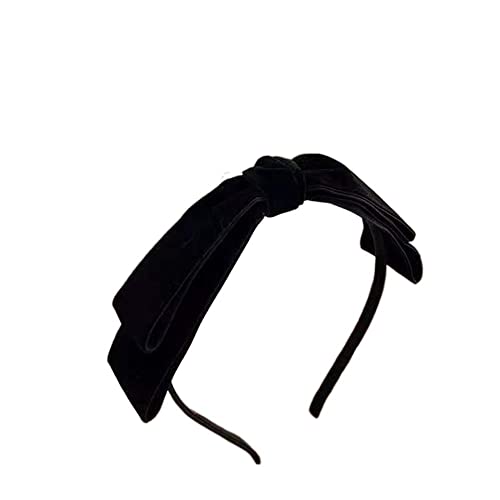 Bow Headbands For Women,Velvet Bow Hairband Retro Headband Sweet Hair Hoop Girls Makeup Headdress Fashion Hair Accessories(Red) #TOP4