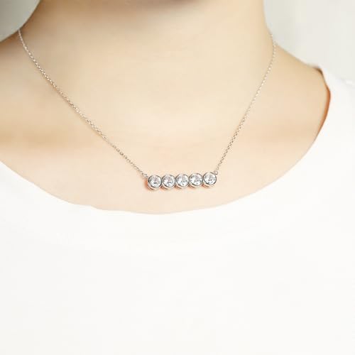 Collier et boucles d'oreilles moissanite pour mariée - 7
