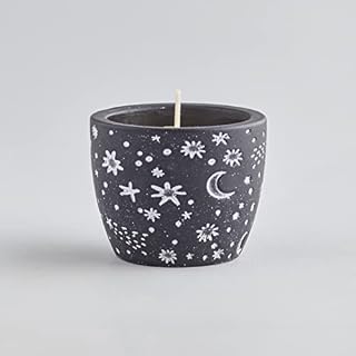 St Eval - Orange & Cinnamon, Black & White Celestial Pot Candle, A Warm and Tangy Orange and Mandarin Scent with Hints of Spicy Cinnamon - Made in Cornwall