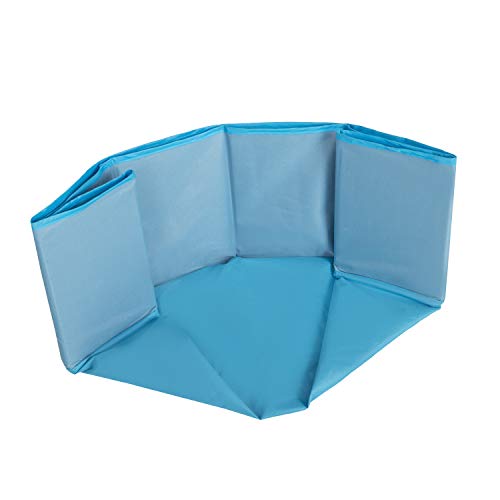 Selonis Faltbare Bällebad Mit 100 Bälle Für Kinder Spielbad, Blau:Grau/Weiß/Transparent/Babyblau