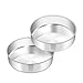 TeamFar Cake Pan Set of 2, 8 Inch Cake Pan Round Tier Cake Pan Set Stainless Steel, Healthy & Heavy Duty, Mirror Finish & Easy Clean, Dishwasher Safe