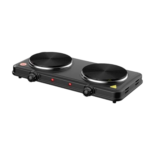 Image of CALANDIS Countertop Double Burner Electric Hot Plate for Steaming Boiling Stir Frying | Cooktops | Ranges & Cooking Appliances | Major Appliances | Home & Garden