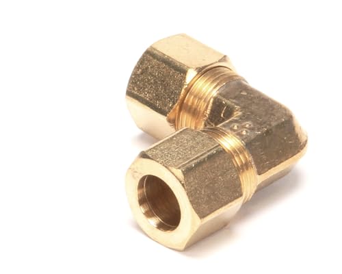 Codo de latón 3/8 cc Southbend Range 1180558 conector angular para tubería de gas 3