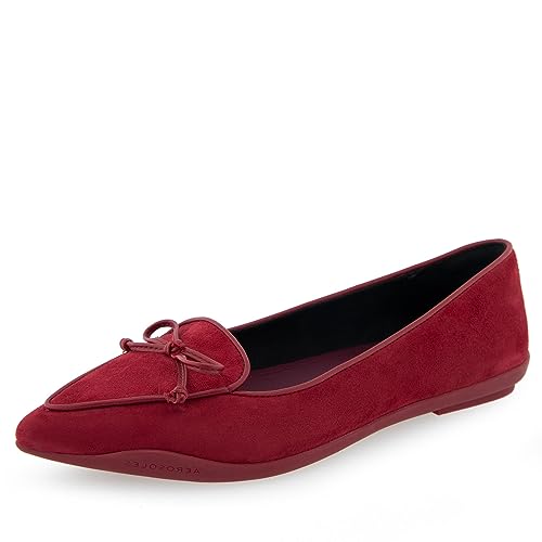 Aerosoles Women's Doran Flat Pomegranate Suede 7M