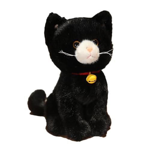 Peluche de chat figurine décorative 27 cm pour chambre d'adulte et cadeau couple