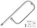 Hisencn (1-Pack P-Type Stainless Steel Grill Burner Tube for Weber Q200, Q220, 396000, 396001, 396002, 566002, 53060001, 54060001, Replacement Parts 41862, 69956