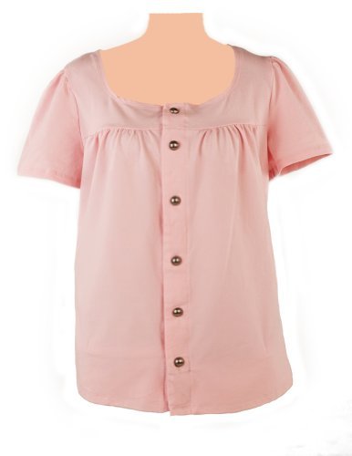 Post-op Top Lesa Short Sleeve Shirt Pink (Large) Post-op Top Lesa Short Sleeve Shirt Pink (Large)