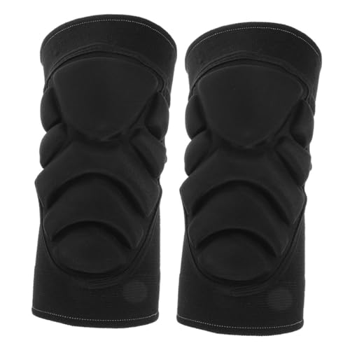 BUTIFULSIC 1 Pair Knee Brace Protector Knee Pads Tc Yarn Eva High Foaming Knee Braces Black