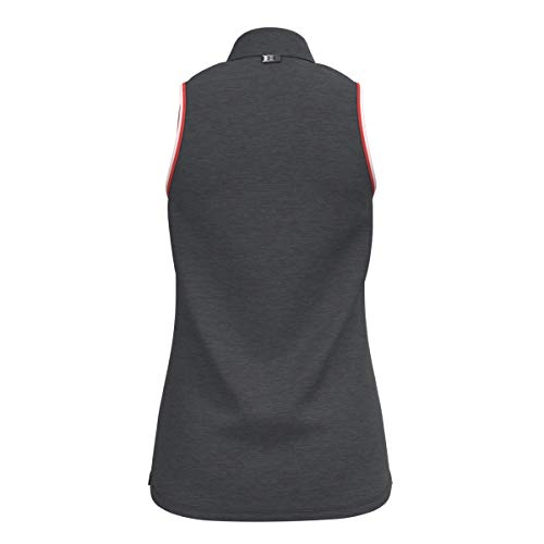 Under Armour Women's Zinger Sleeveless Tipped Golf Polo , Jet Gray (010)/Jet Gray , X-Small #TOP1