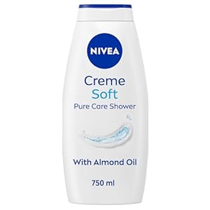 NIVEA Care Shower Creme Soft (750 ml), Caring Body Wash Enriched with Almond Oil, Moisturising Shower Gel with Vitamin C and E, Skin Moisturiser with Mild Scent