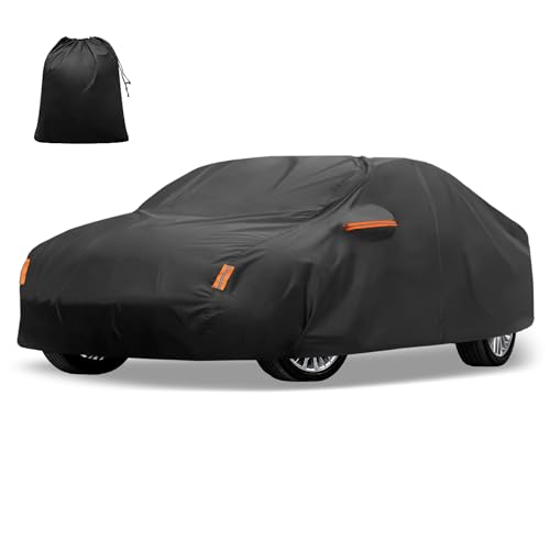 X AUTOHAUX Car Cover for Toyota Camry 2007-2022 210D-PU Outdoor Full Car Cover All Weather with Door Zipper for Waterproof Windproof Sun Rain Snow Protection by X AUTOHAUX - Used condition - US$31.25