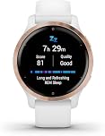 Garmin Venu 2S, Smartwatch AMOLED 1,1", Cassa da 40mm, Autonomia 10 giorni, GarminPay, Musica, +25 Sport, GPS, Cardio, SpO2 (Rose Gold & White)