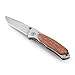 THINGS REMEMBERED Engraved Matte Grey and Wood Handle Pocket Knife (Free Customization)