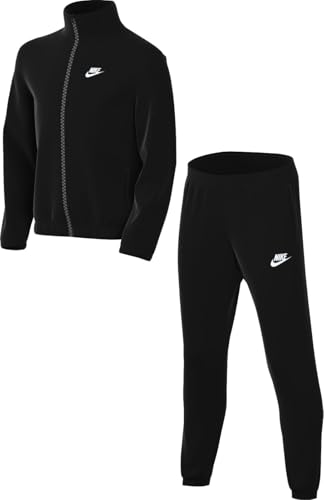 Nike Sportswear HQ9314-011 Survêtement tissé pour enfants plus âgés Noir/Noir/Blanc Taille XL