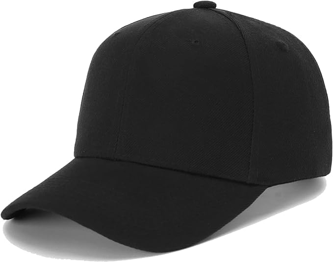 Image of Wholesale 20-Pack Solid Baseball Caps - DIY, Breathable, Adjustable Fit