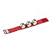Nino Percussion NINO961R 9-Inch Wrist Strap with 3 Bells, Red