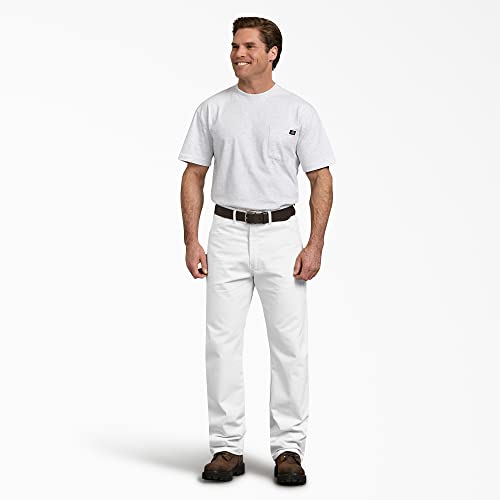 Dickies Mens Relaxed-Fit Painter's Work Utility Pants, White, 42W X 32L Us #TOP1