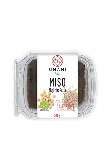 Umami Mugi Miso BIO – Miso de Cebada Orgánico, Producto de Japón, 500g – Soya y cebada cultivadas en Japón, fermentación artesanal prolongada
