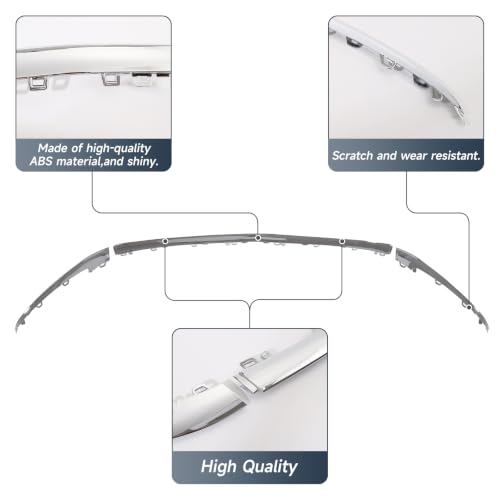 Chrome Front Bumper Cover Lower Grille Trim Compatible with 2018-2020 Mercedes-Benz W222 S450/S560 OEM 222 885 7600 222 885 7700,replace 2228857600 by ZXMOTO - Used condition - Image 5