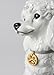 LLADRÓ Poodle with Mochis Dog Figurine. Porcelain Poodle Dog Figure.