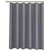 Biscaynebay Hotel Quality Fabric Shower Curtain Liners, Water Resistant Bathroom Curtains, Rust Resistant Grommets Top Weighted Bottom Machine Washable, Dark Grey 72 Inch by 72 Inch