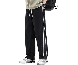 O3e Light Fit Straight Fit Track Pants for Men High Rise Ankle Length Gym Lower Quick Dry Polyester Blend Sports Joggers Drawstring Zipper Running Training Casual Wear (in, Alpha, L, Regular, Black)